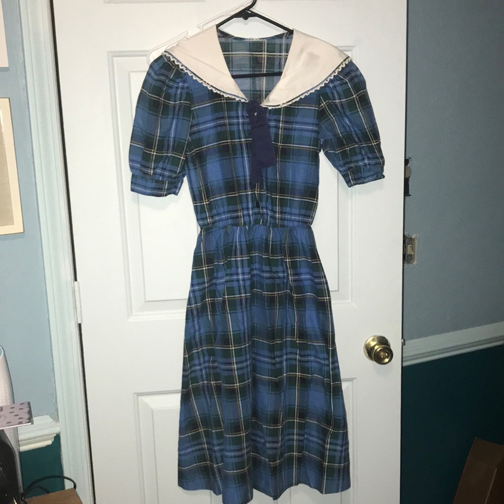 Vintage ‘80’s plaid dress